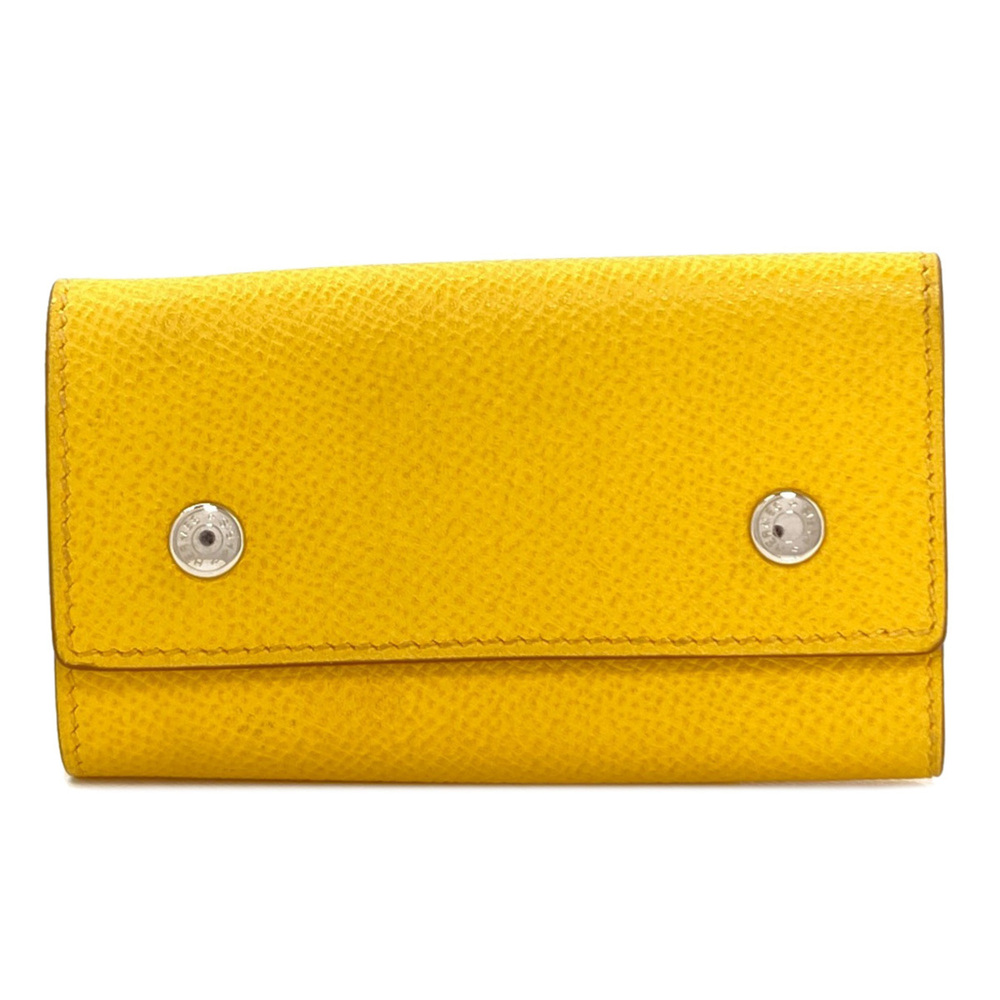 Hermes Sellier Etuicle 4 Silver Hardware Key Case Epsom Leather Women's HERMES